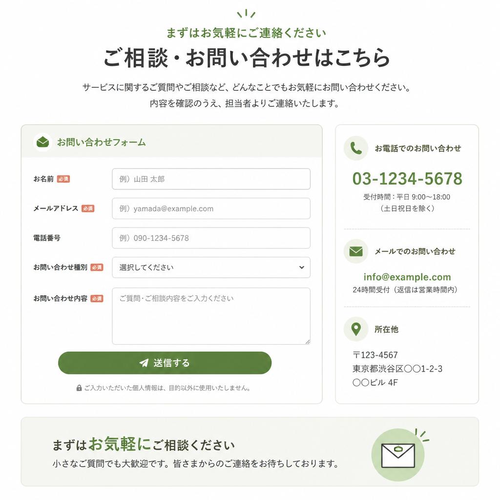 お問い合わせ・応募