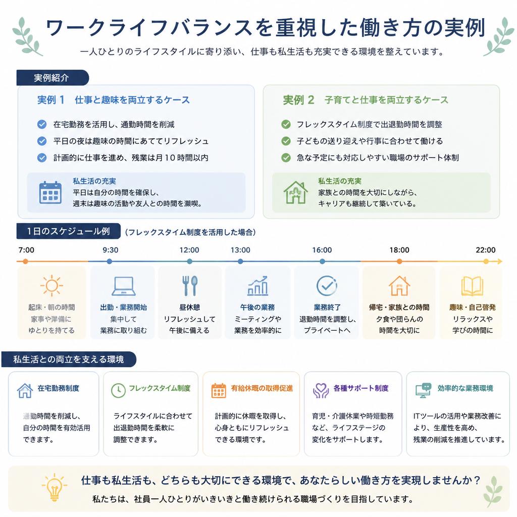 ワークライフバランスを考えた働き方