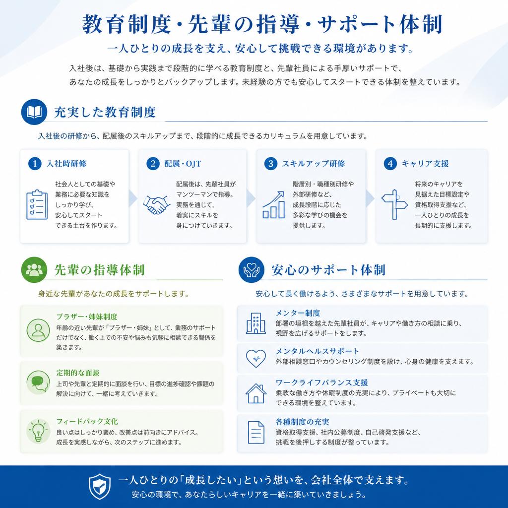 5. 充実したサポート体制
