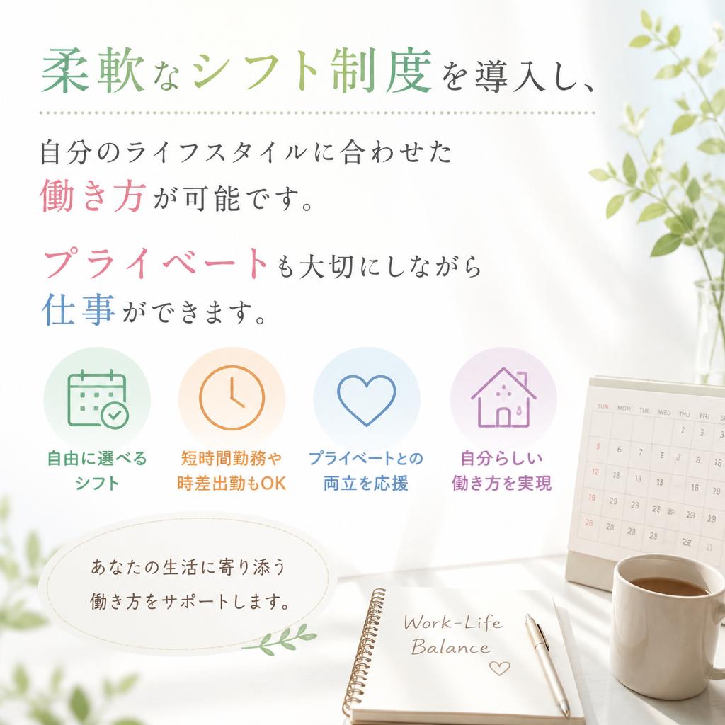 ワークライフバランスの実現