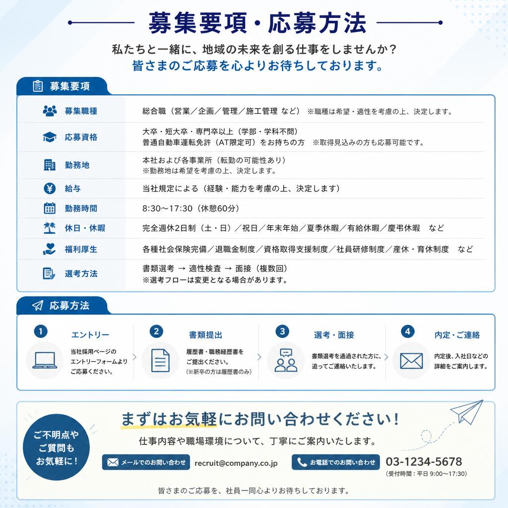 今すぐ応募しよう！