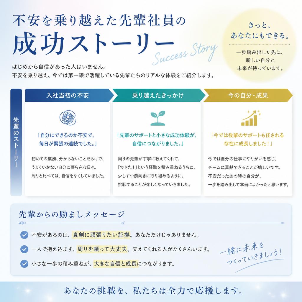 先輩スタッフが教える成功体験