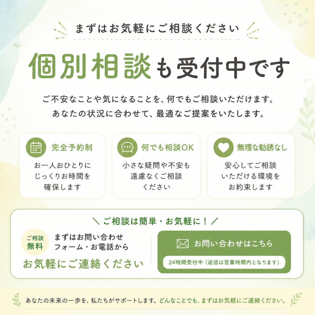 今すぐ相談！あなたの不安を解消する一歩を踏み出そう