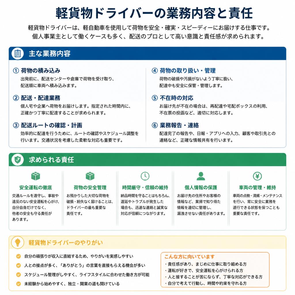 軽貨物ドライバーの役割