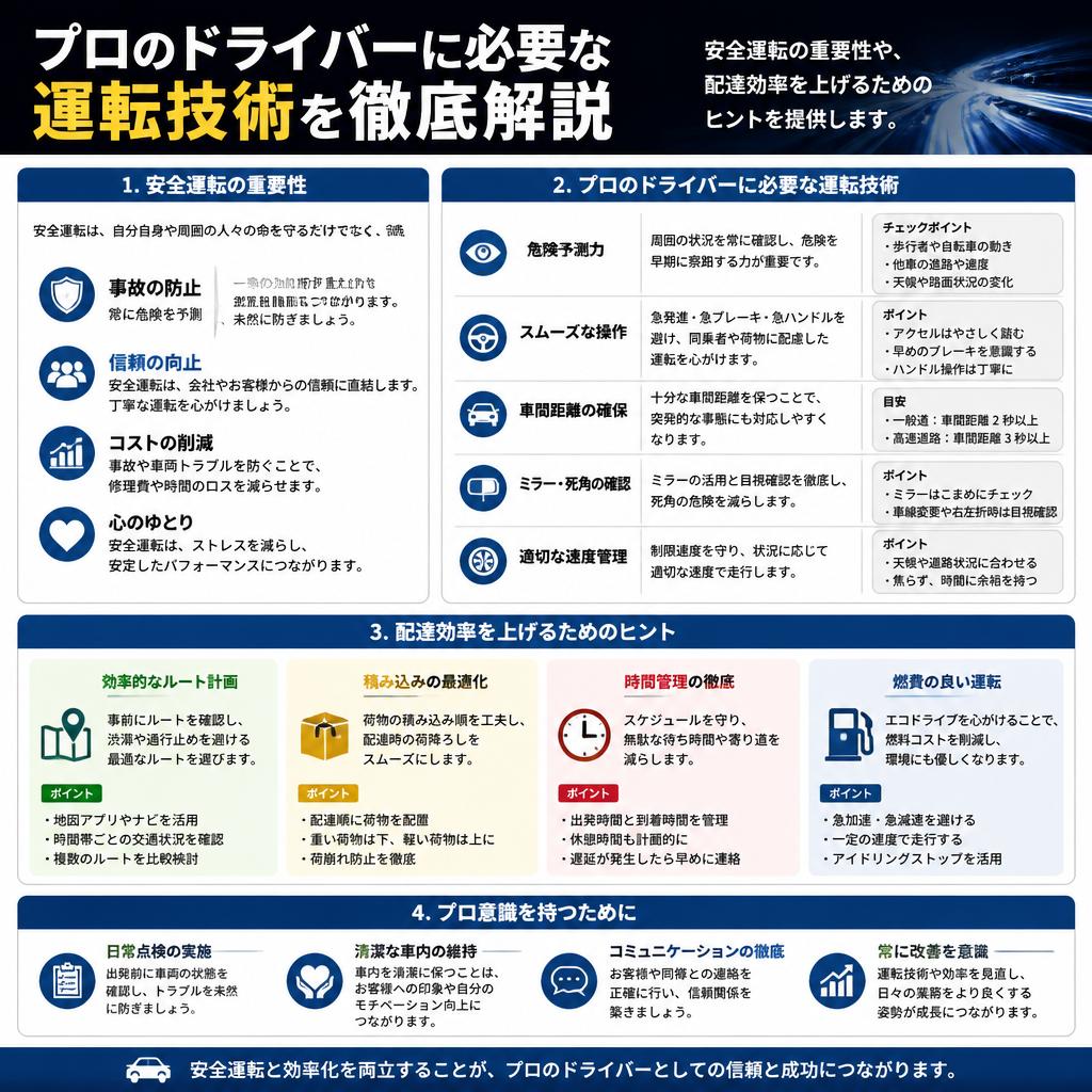 適切な運転技術の習得