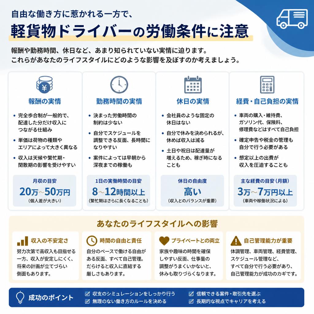 裏側に潜む実際の労働条件