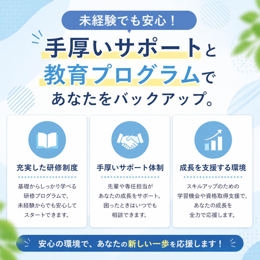 充実した支援体制