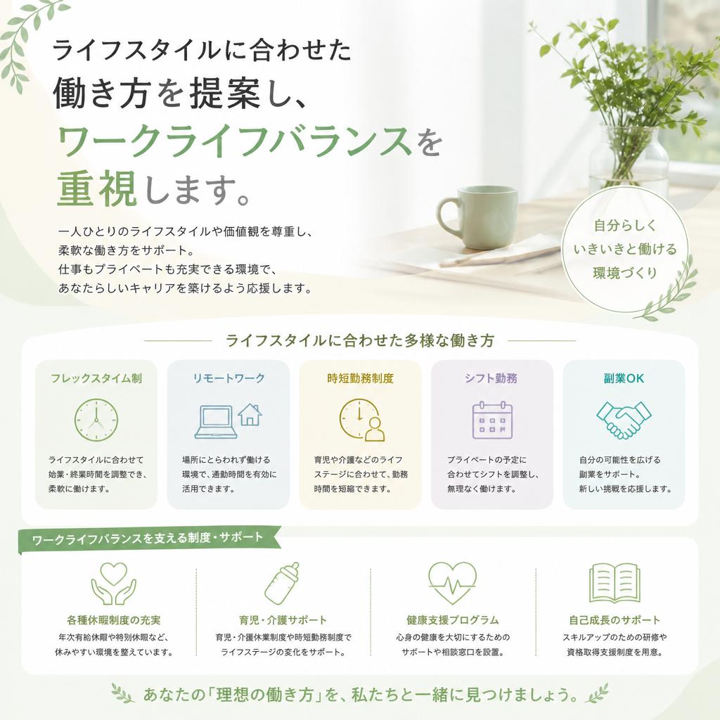 柔軟な働き方の実現