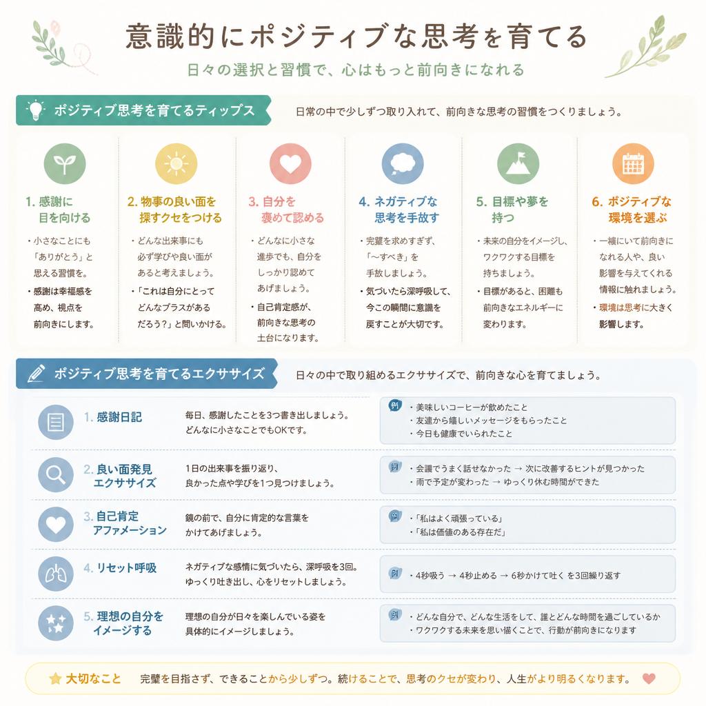ポジティブな思考を育む