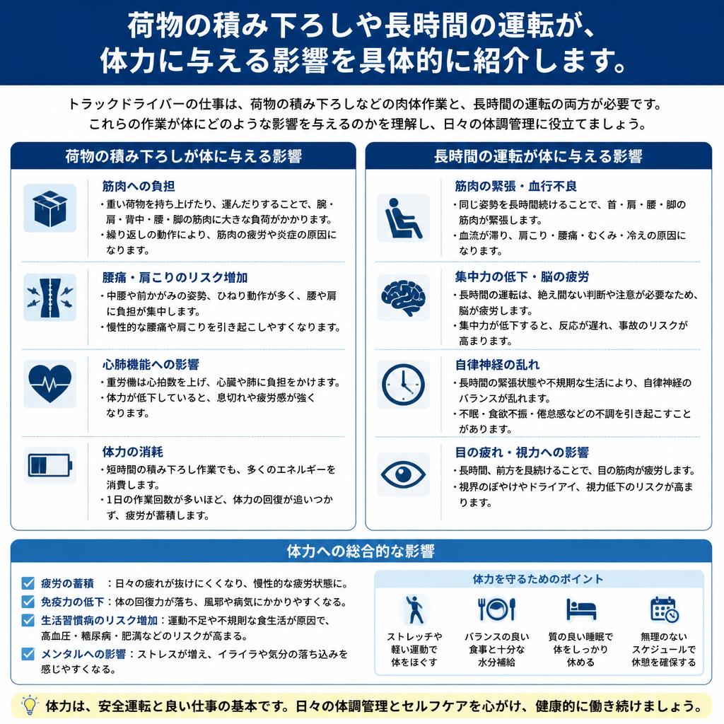 想像以上の体力的負担