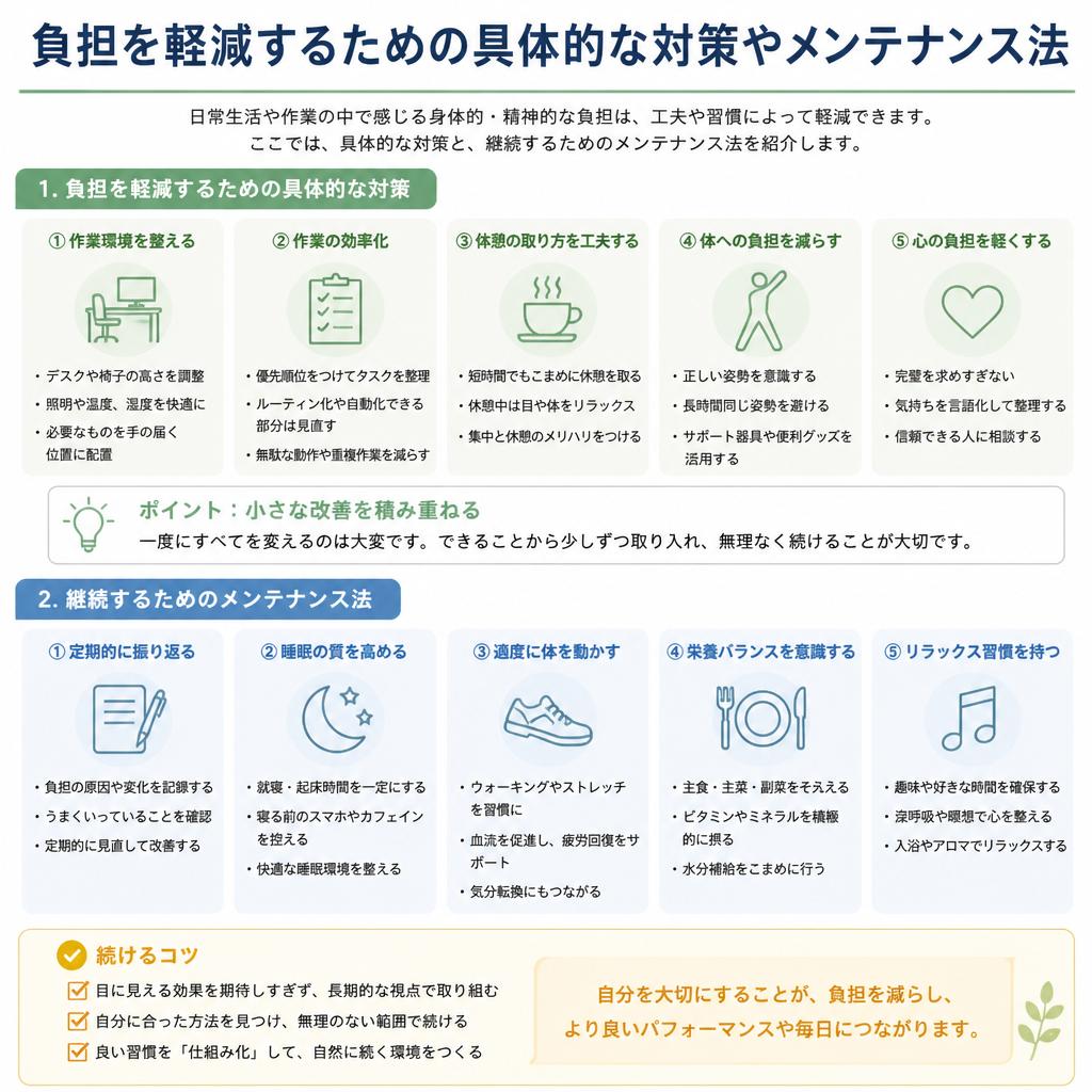 体力と精神力を保つための対策