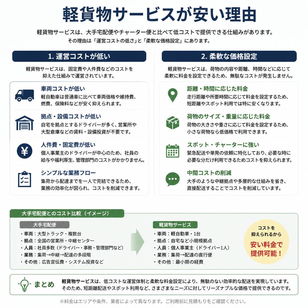 2. 安さの理由、実際のコストを知る