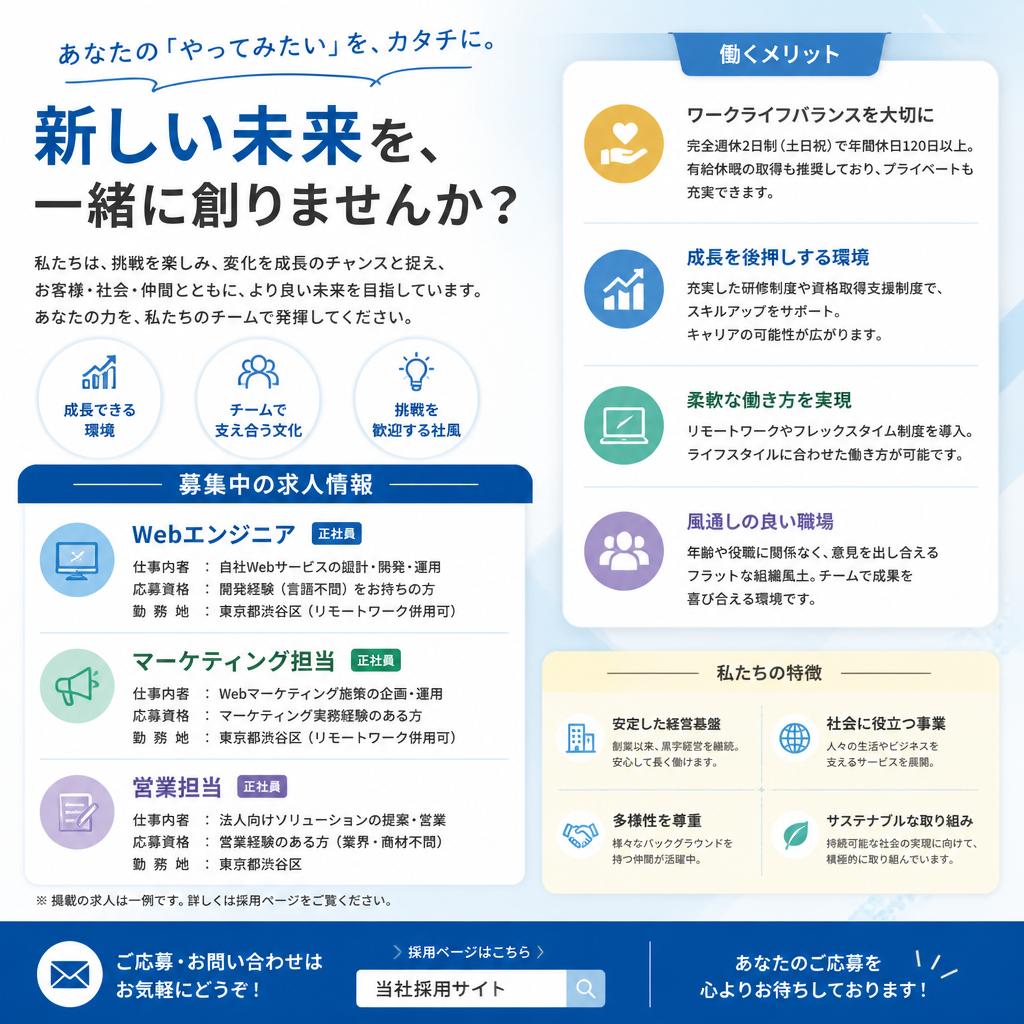 求人情報とその魅力