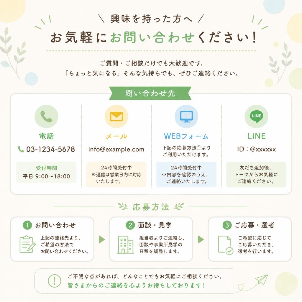 気軽に問い合わせを