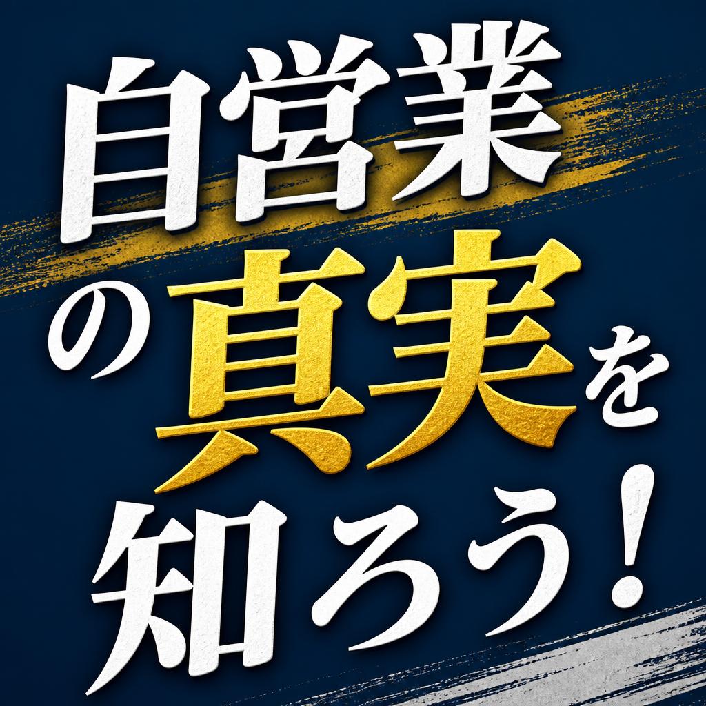 自営業の真実を知ろう！