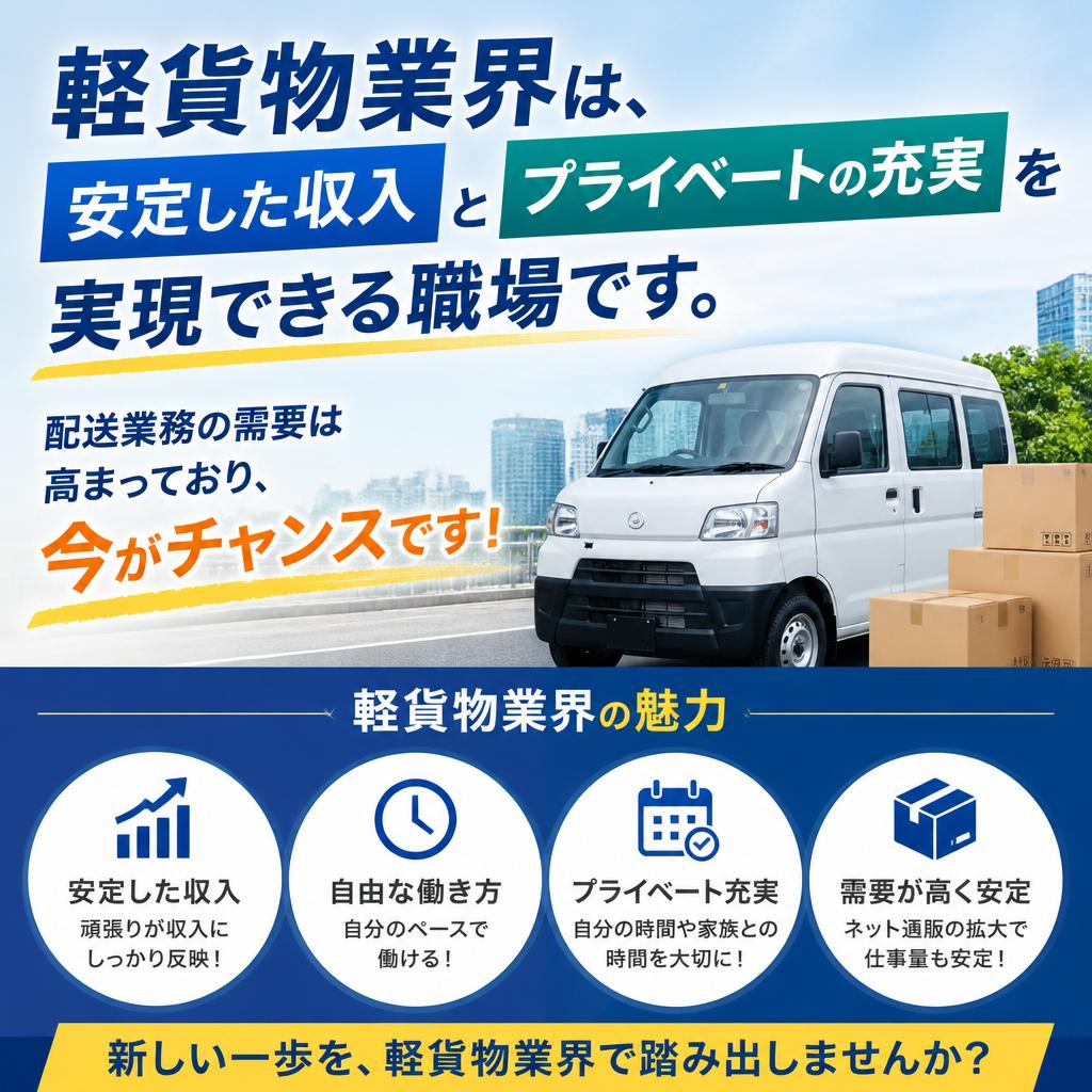 軽貨物業界の魅力とは？