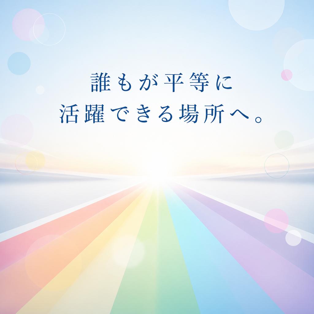 誰もが平等に活躍できる場所へ。