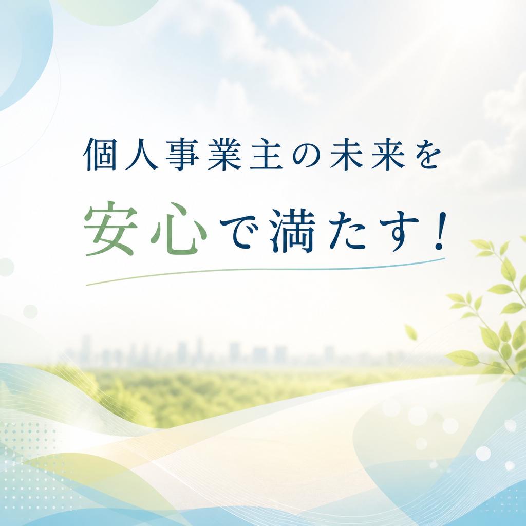 個人事業主の未来を安心で満たす！