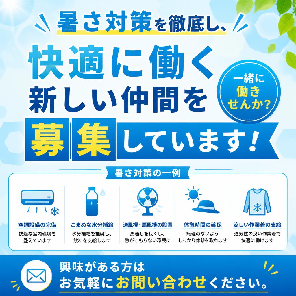 あなたも快適に働こう！まずはお問い合わせを