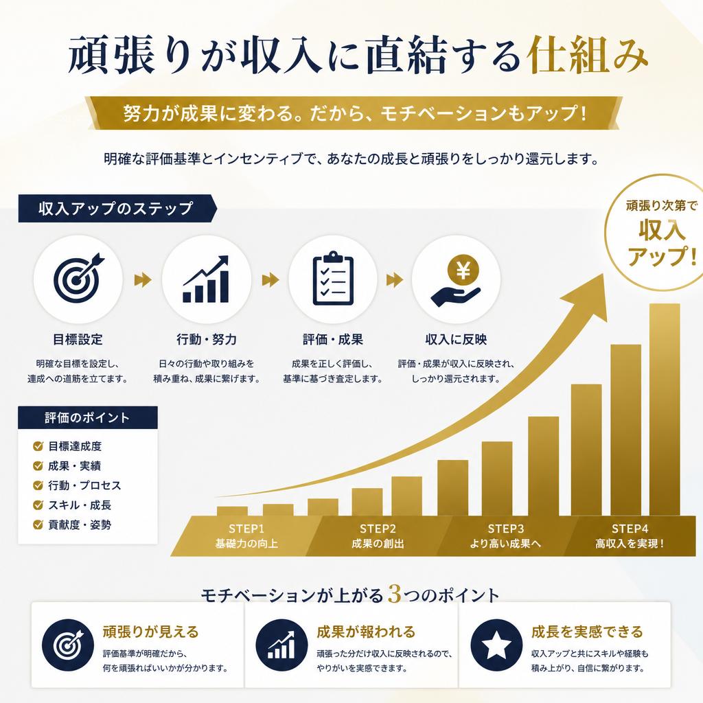 収入アップを実現