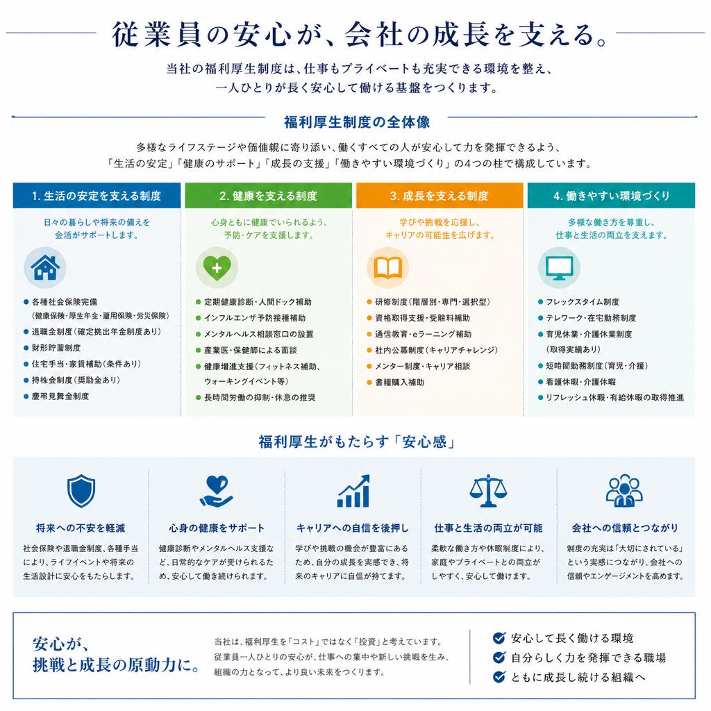 充実した福利厚生