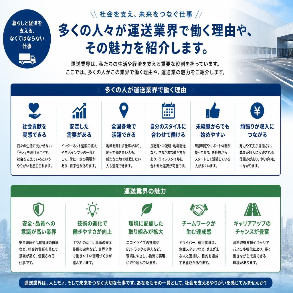 なぜ運送業界を選ぶのか