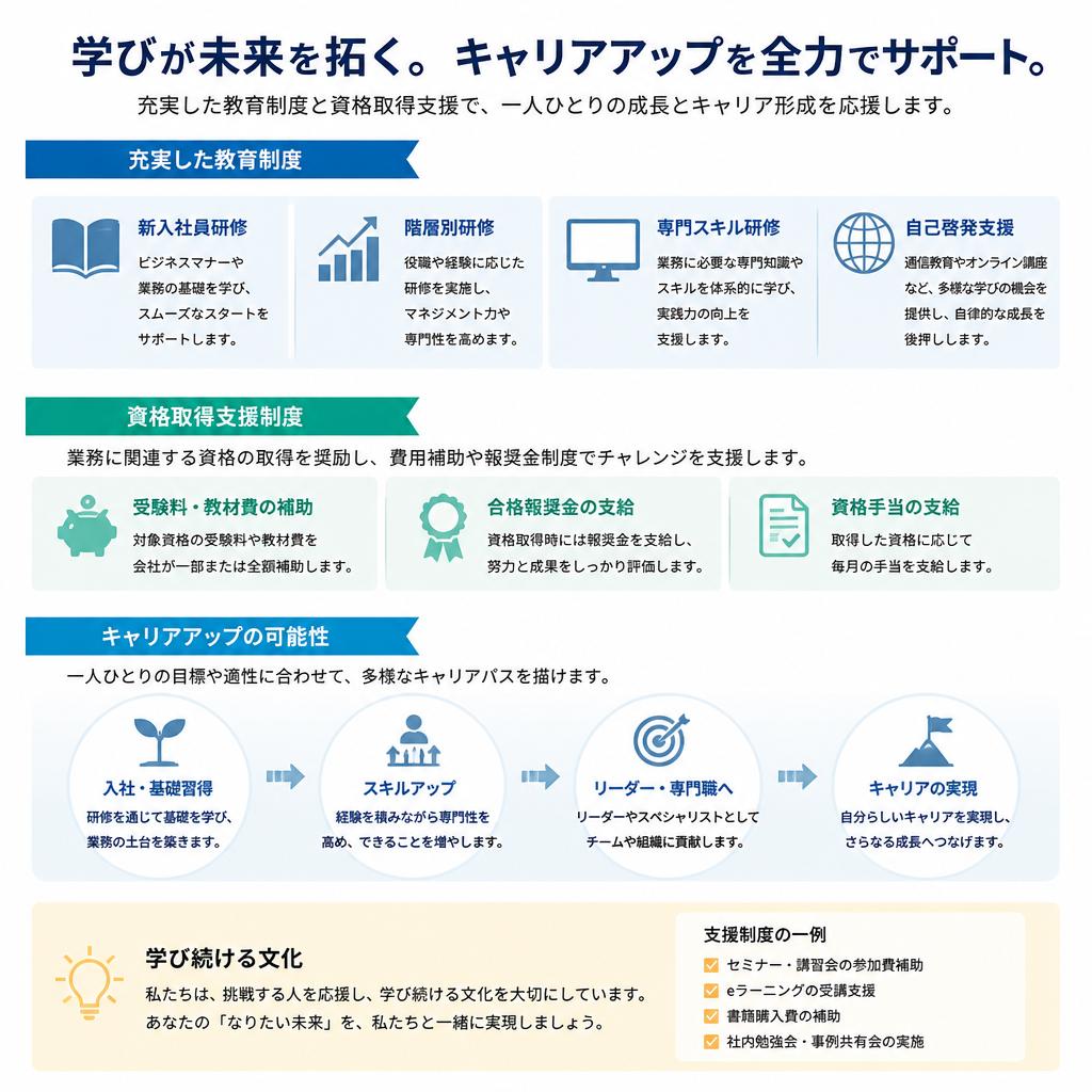 長期的なキャリア形成支援
