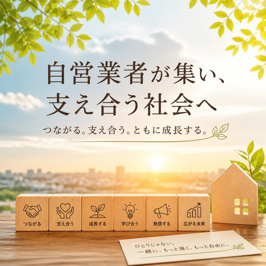 自営業者が集い、支え合う社会へ