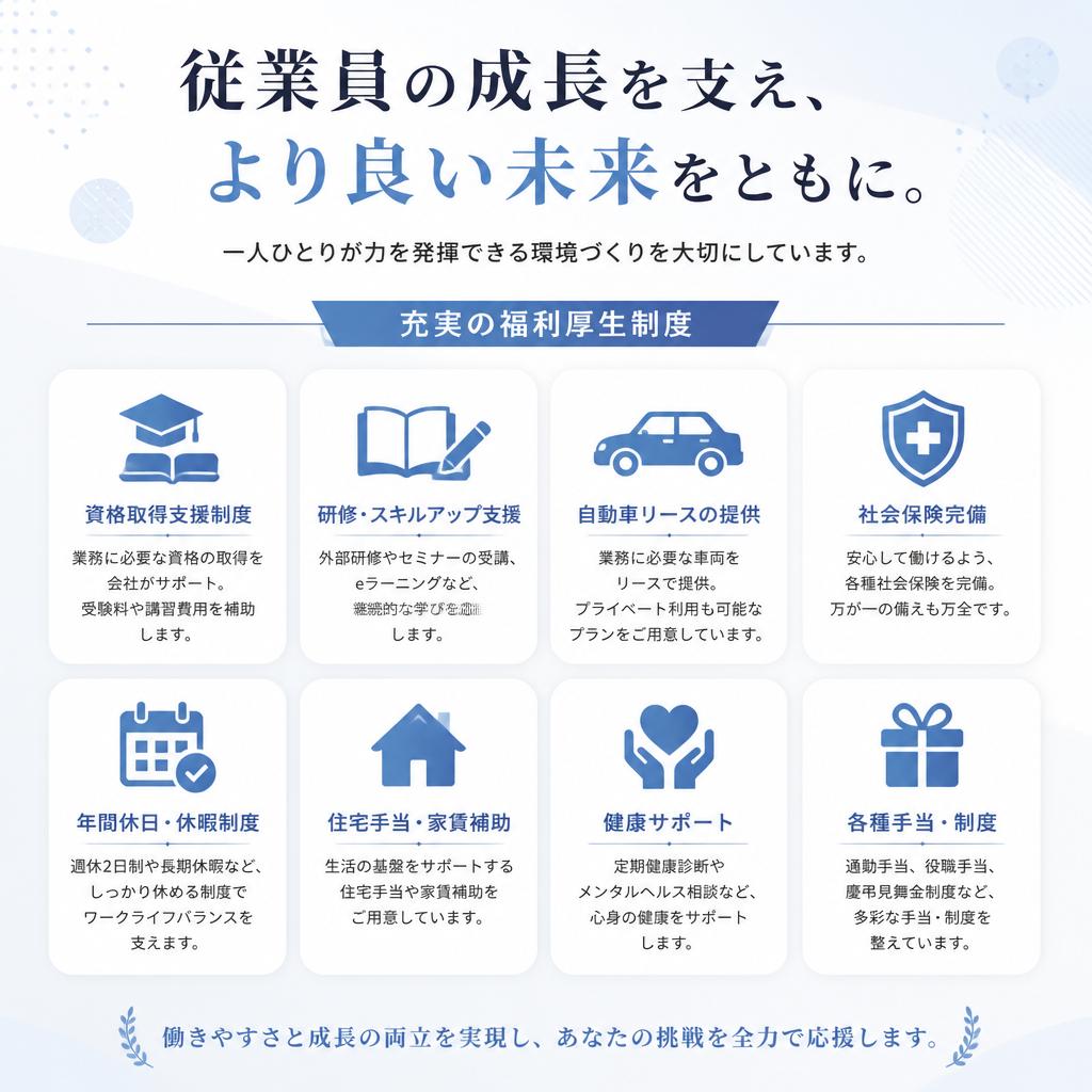 豊富な福利厚生