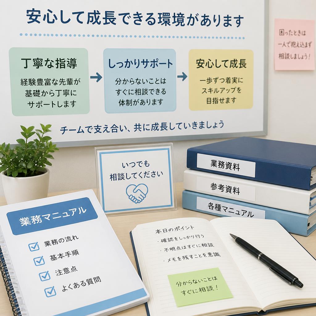 手厚いサポート体制を用意
