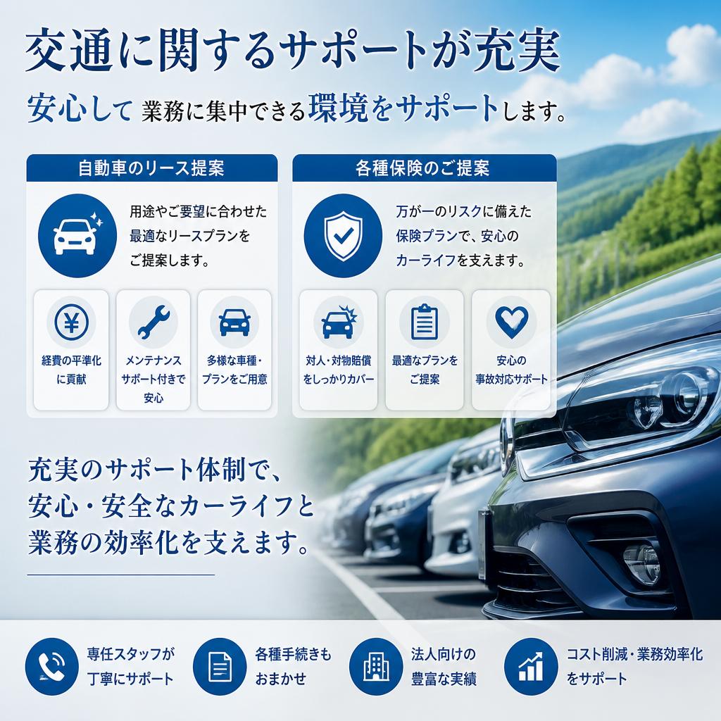 安心の交通サポート