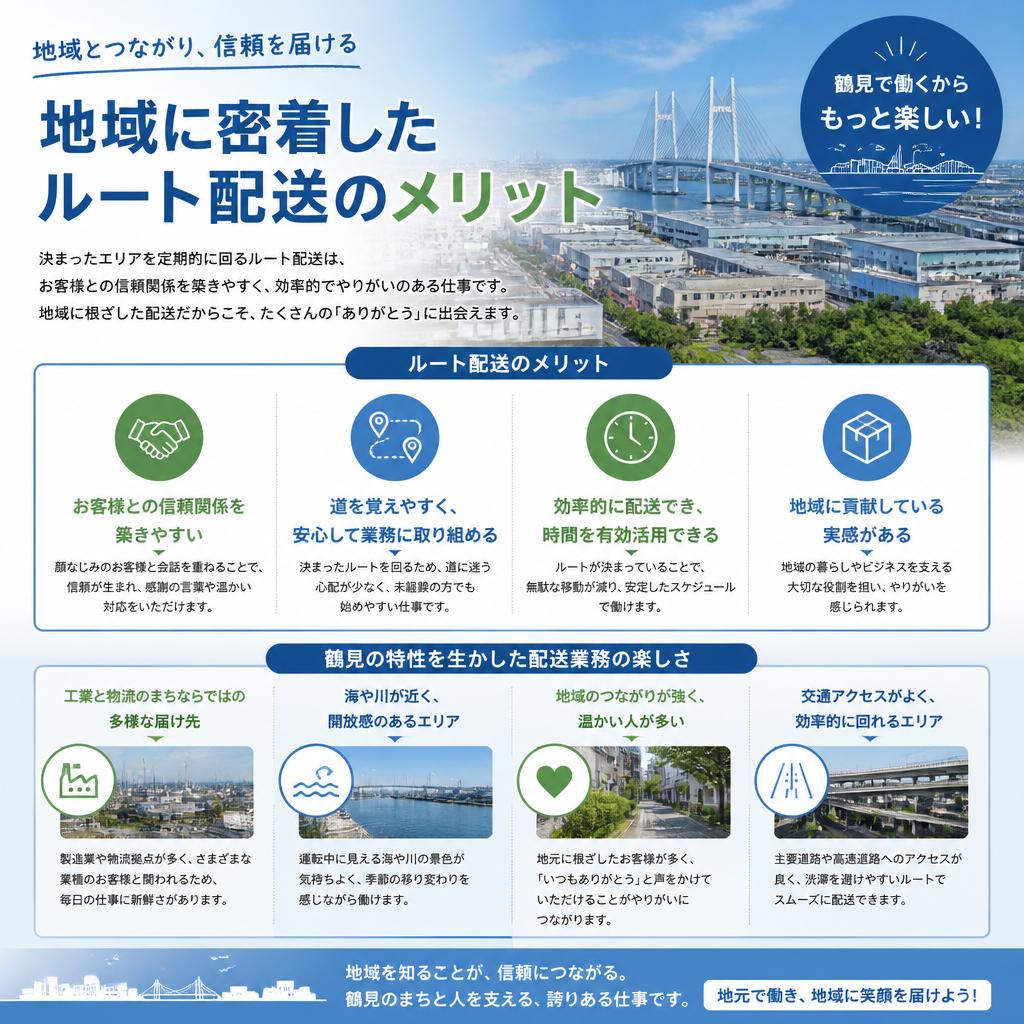 鶴見でのルート配送の魅力