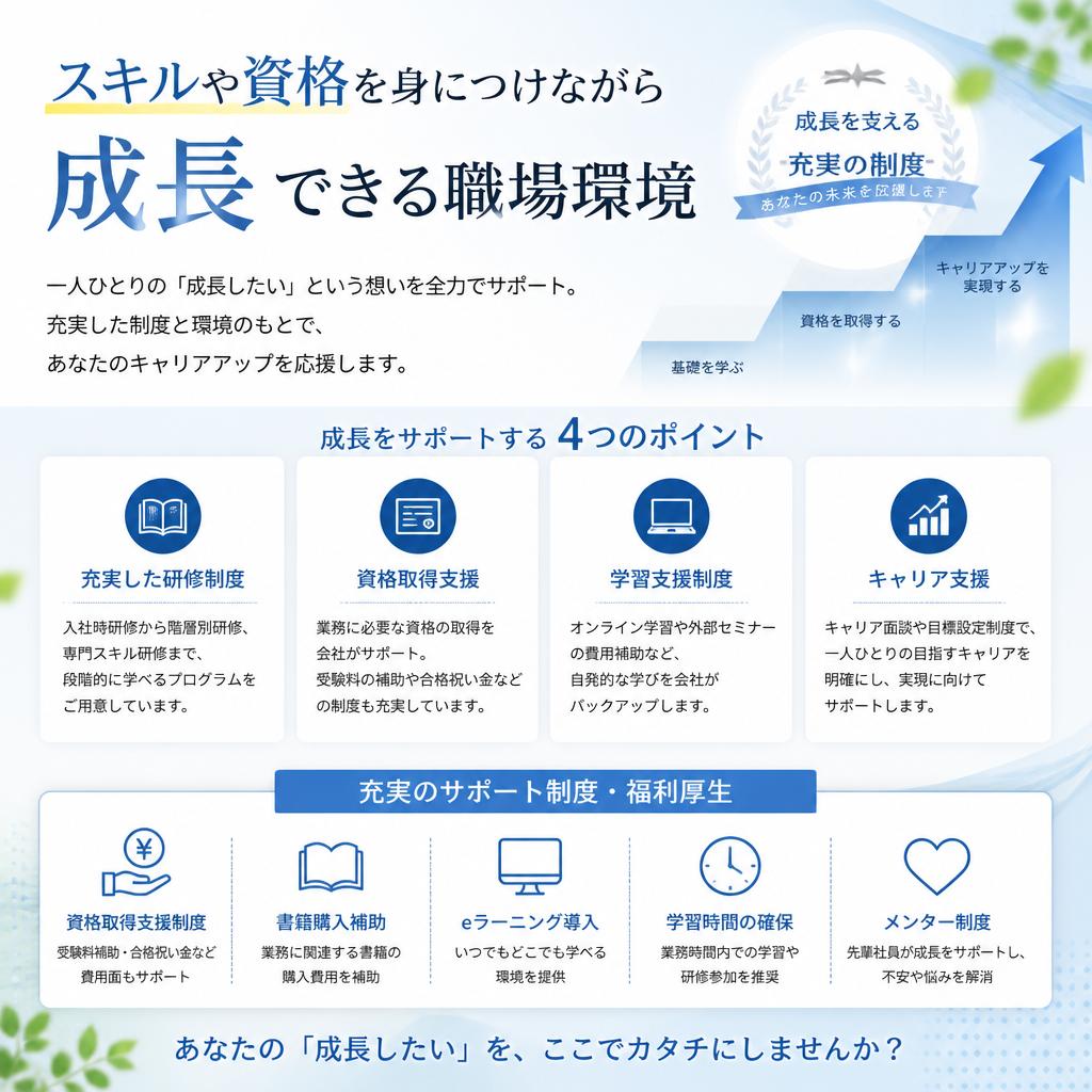 スキルアップのチャンス