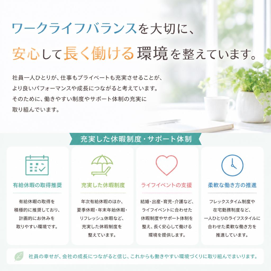 5. 働きやすい職場環境