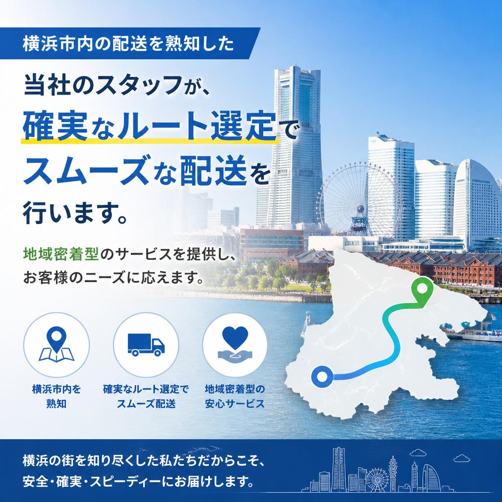 横浜のルート配送に特化