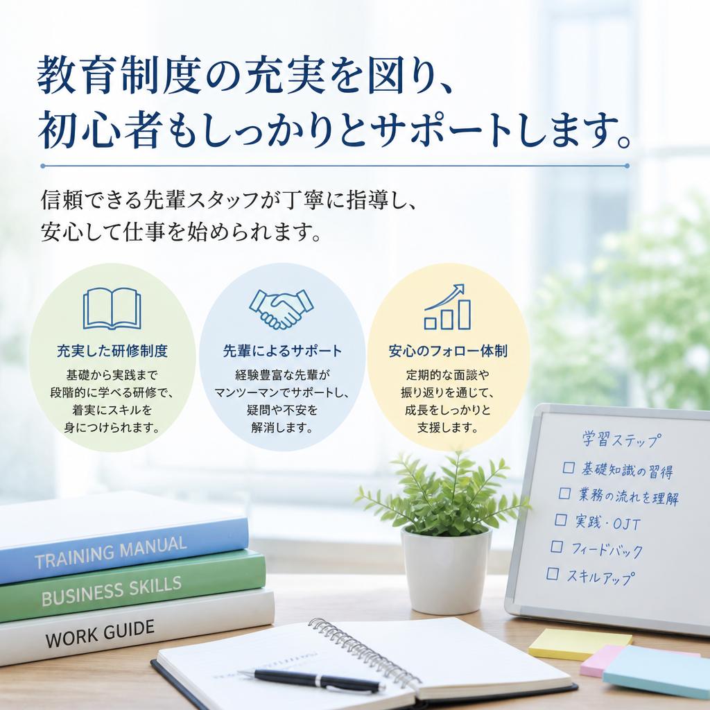 充実したサポート体制
