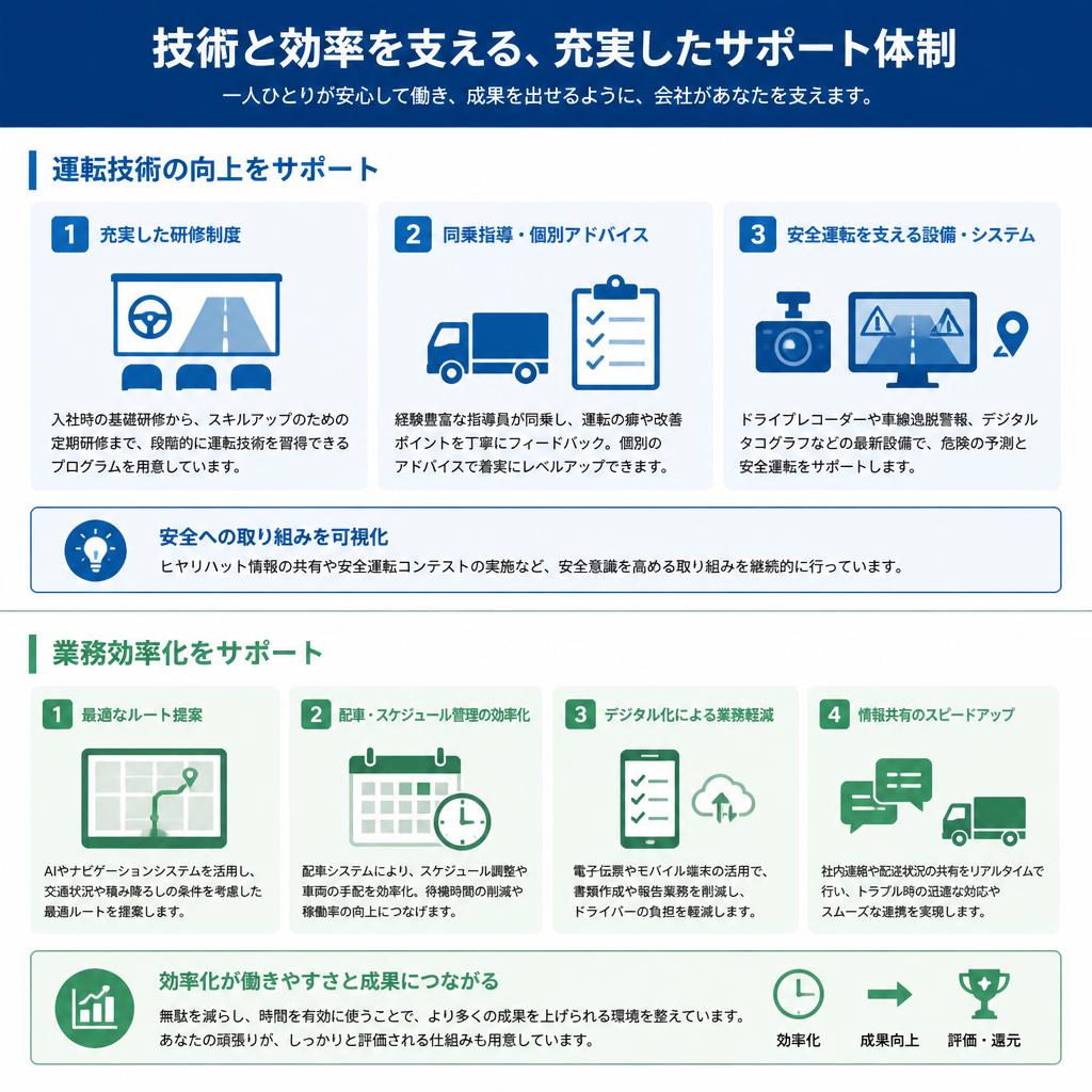 サポート体制の充実